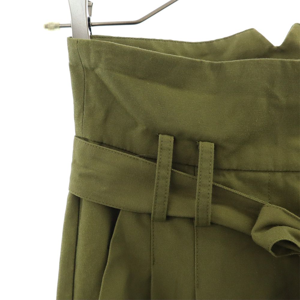 SOLOV ソロヴ ハイウエスト ワイドパンツ 1 カーキ レディース