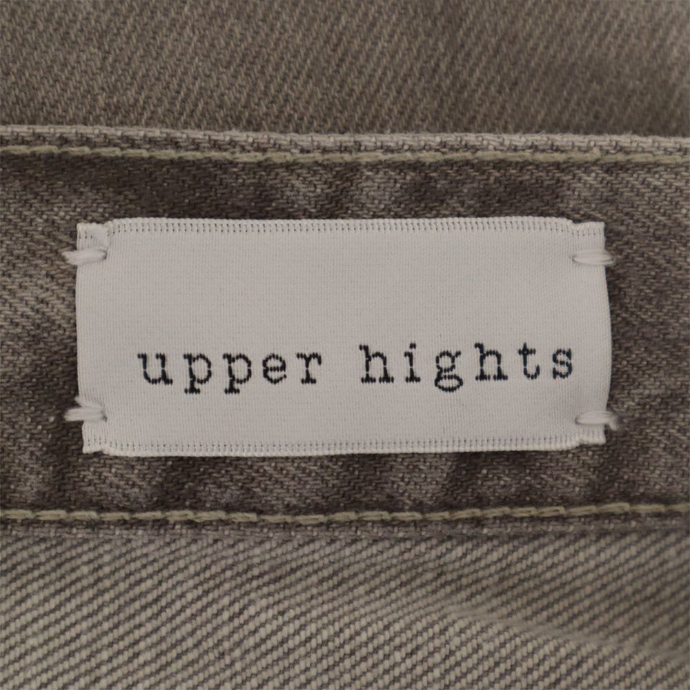 upper hights アッパーハイツ スリムデニムパンツ W23 グレー ジーパン レディース