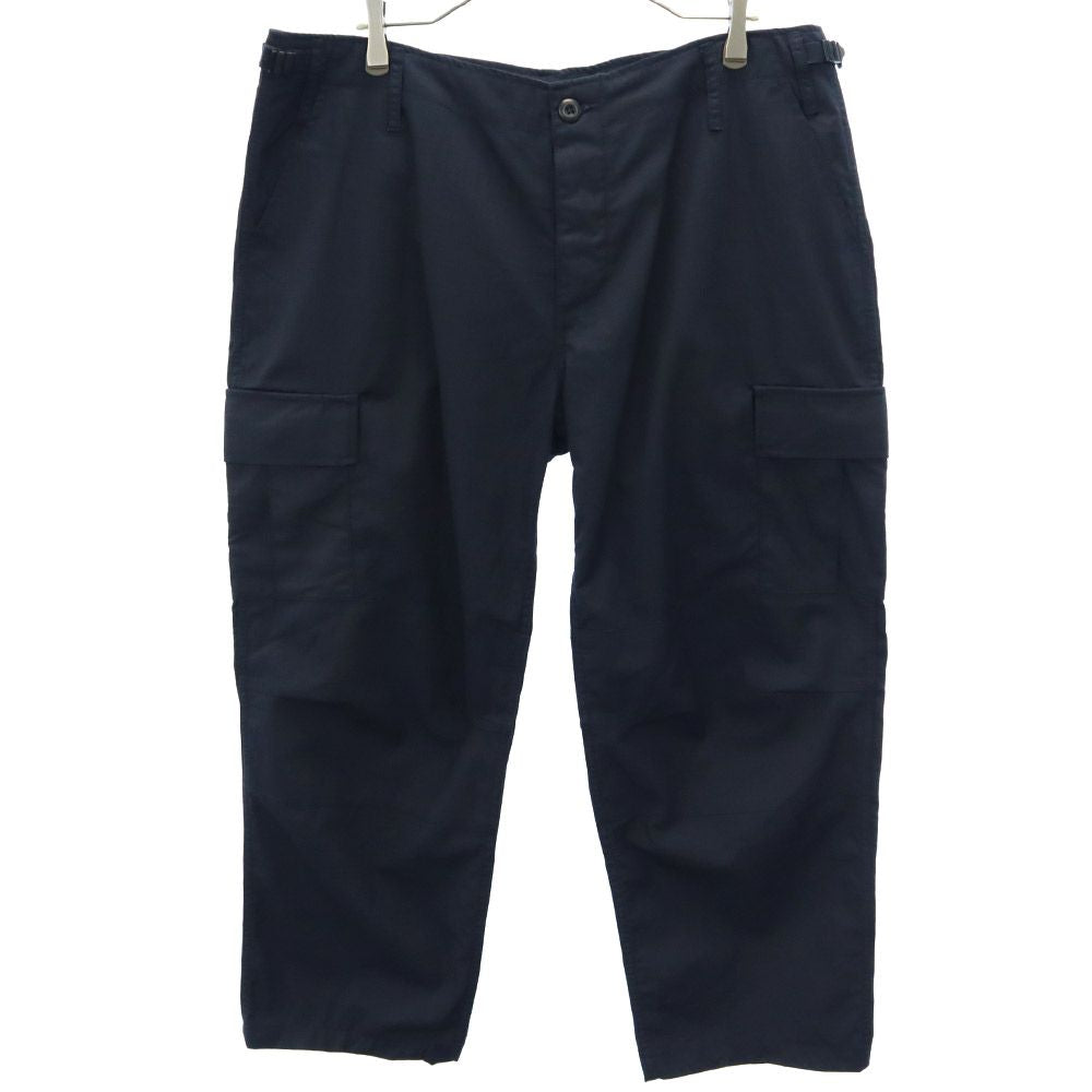 ワイエムシーエルケーワイ チェック カーゴパンツ L ネイビー YMCLKY ボタンフライ リップストップ地 メンズ