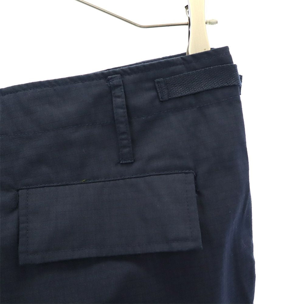 ワイエムシーエルケーワイ チェック カーゴパンツ L ネイビー YMCLKY ボタンフライ リップストップ地 メンズ