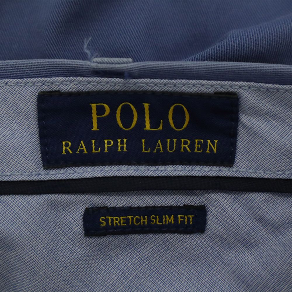 ポロラルフローレン チノパンツ W34 ブルー POLO RALPH LAUREN メンズ