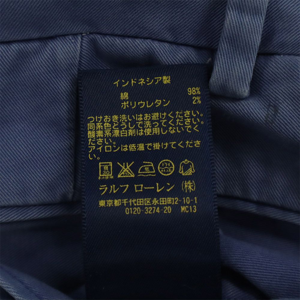 ポロラルフローレン チノパンツ W34 ブルー POLO RALPH LAUREN メンズ