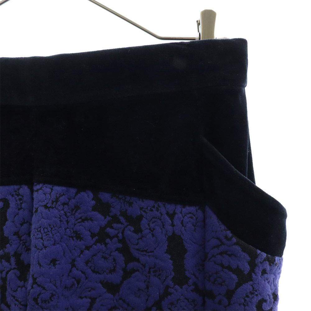 ファブレスインターナショナル 日本製 花柄 ロングパンツ ブルー レディース