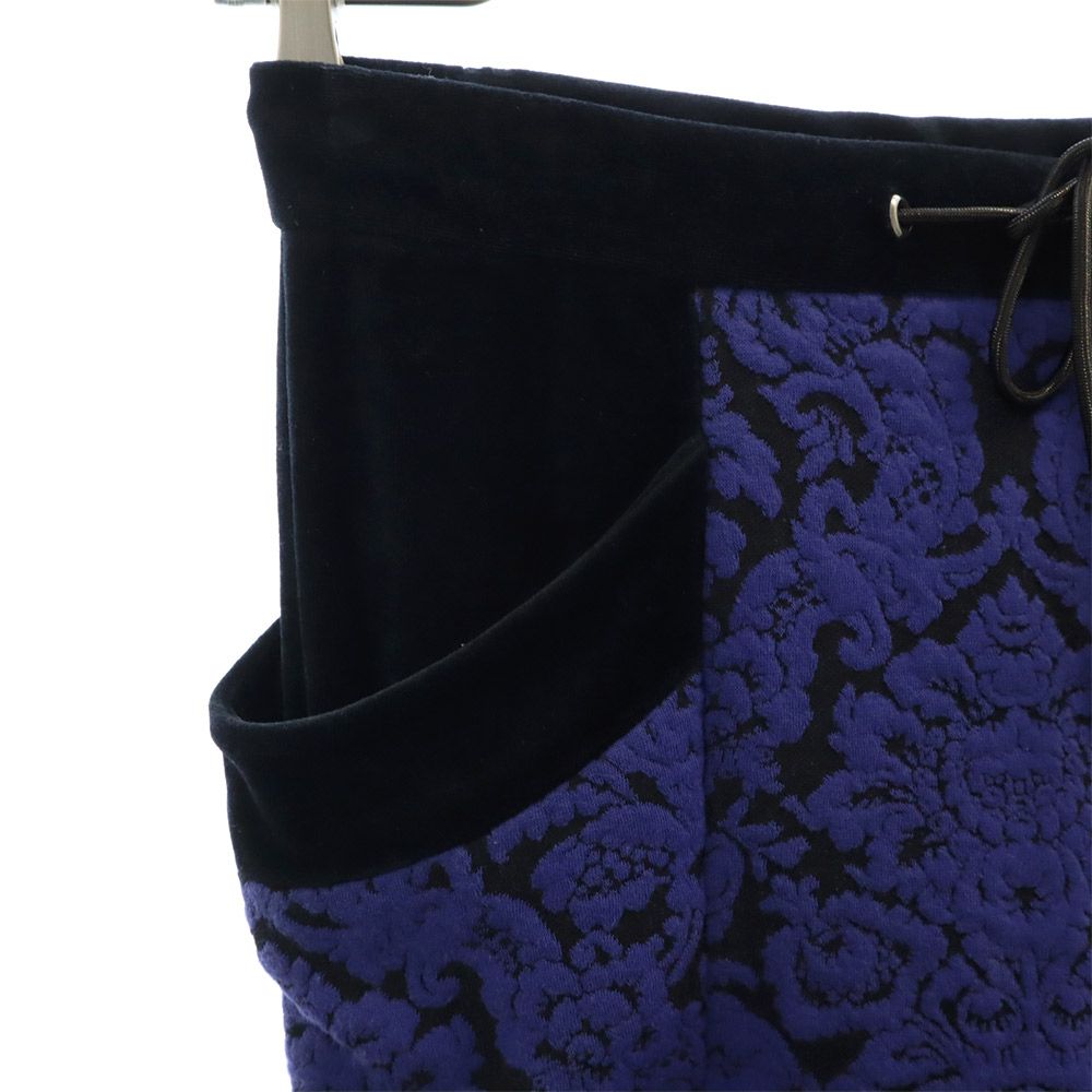 ファブレスインターナショナル 日本製 花柄 ロングパンツ ブルー レディース