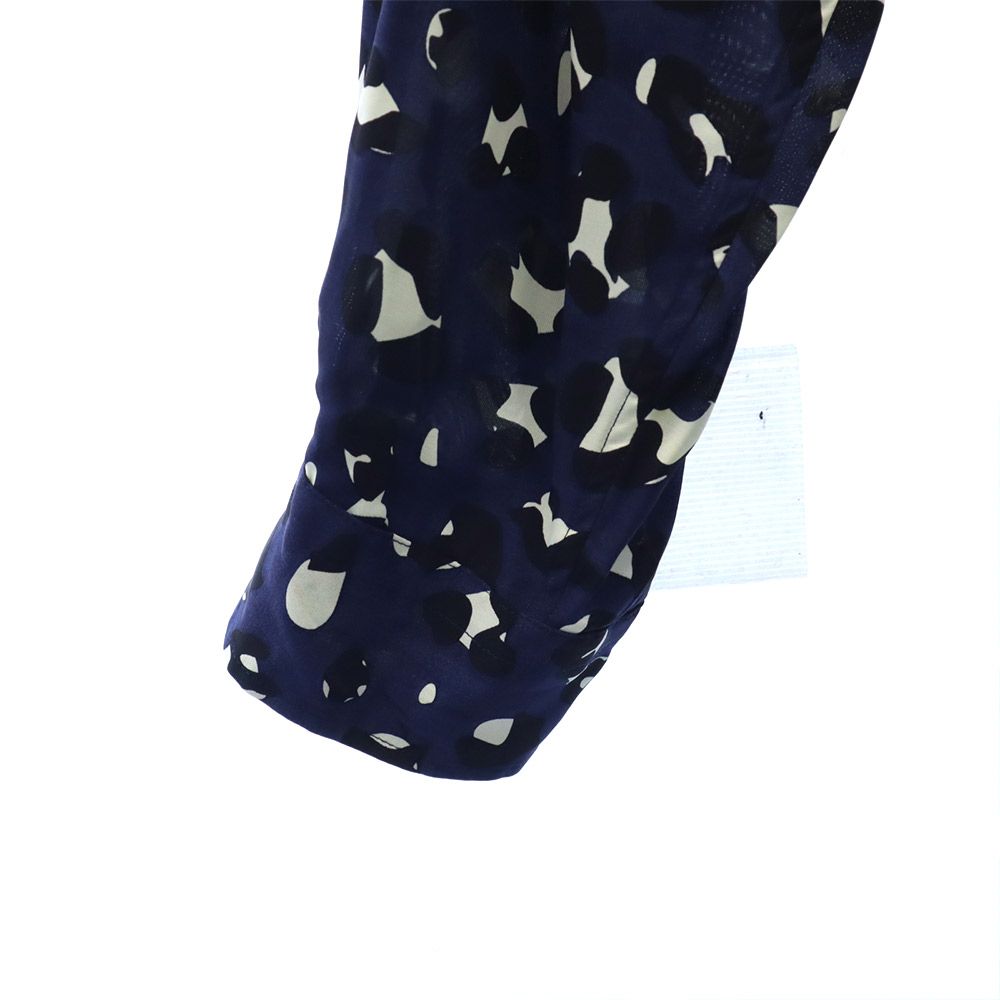 WELDER ウェルダー 19ss 総柄 長袖 オープンカラーシャツ 3 ネイビー メンズ