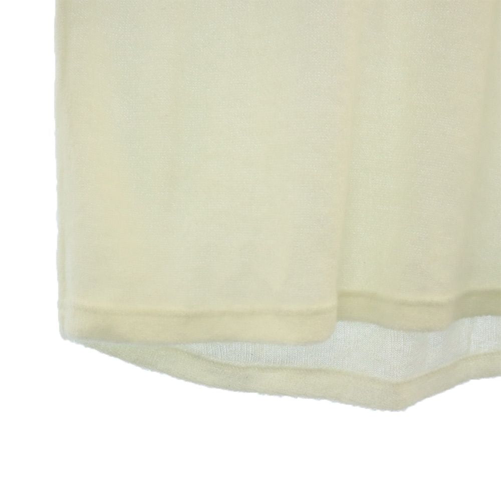 STUD MUFFIN スタッドマフィン ロゴワッペン 長袖 Vネック セーター 2 ホワイト ニット メンズ