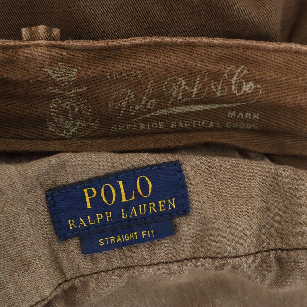 POLO RALPH LAUREN ポロラルフローレン コットンパンツ 34/32 ブラウン メンズ