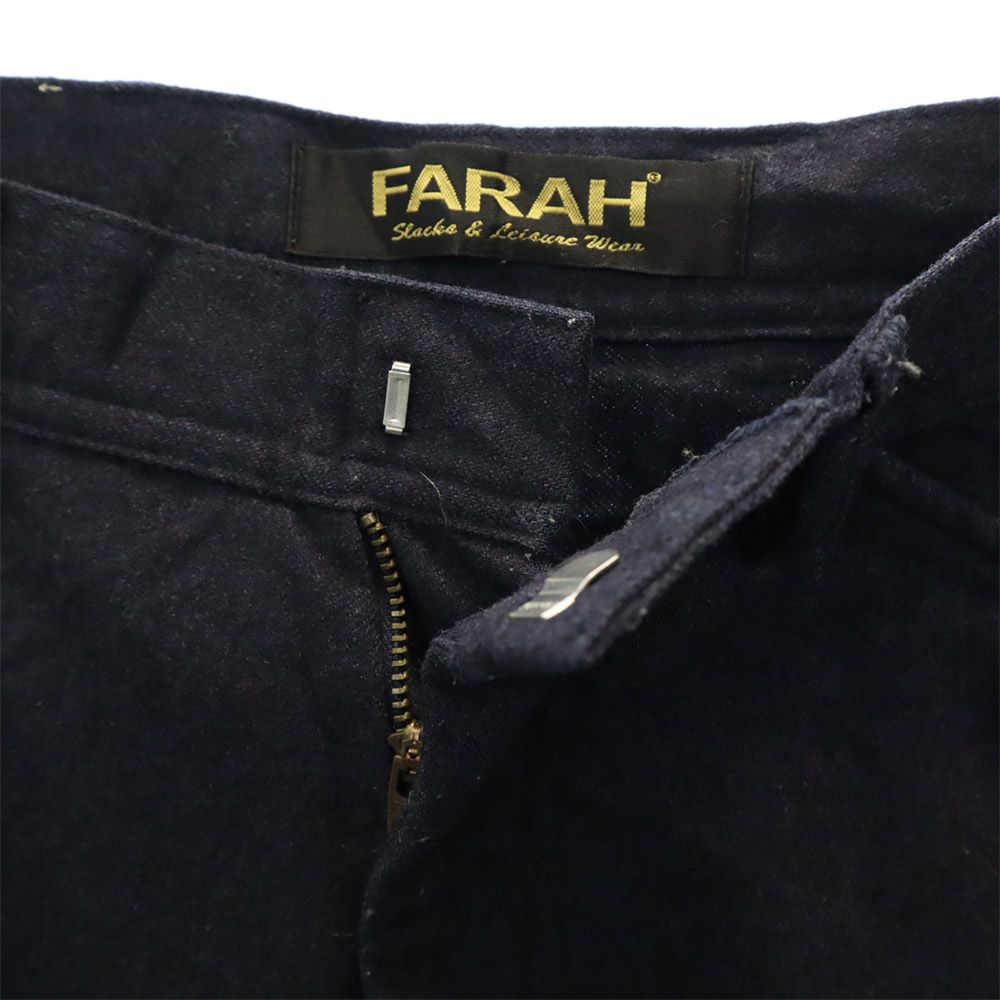 FARAH ファーラー スラックスパンツ w30 ネイビー テーパードパンツ メンズ
