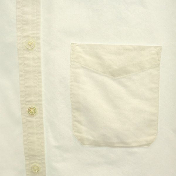 wings+horns ウィングスアンドホーンズ 長袖 ボタンダウンシャツ M ホワイト メンズ