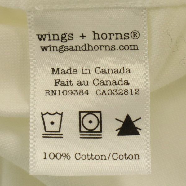wings+horns ウィングスアンドホーンズ 長袖 ボタンダウンシャツ M ホワイト メンズ