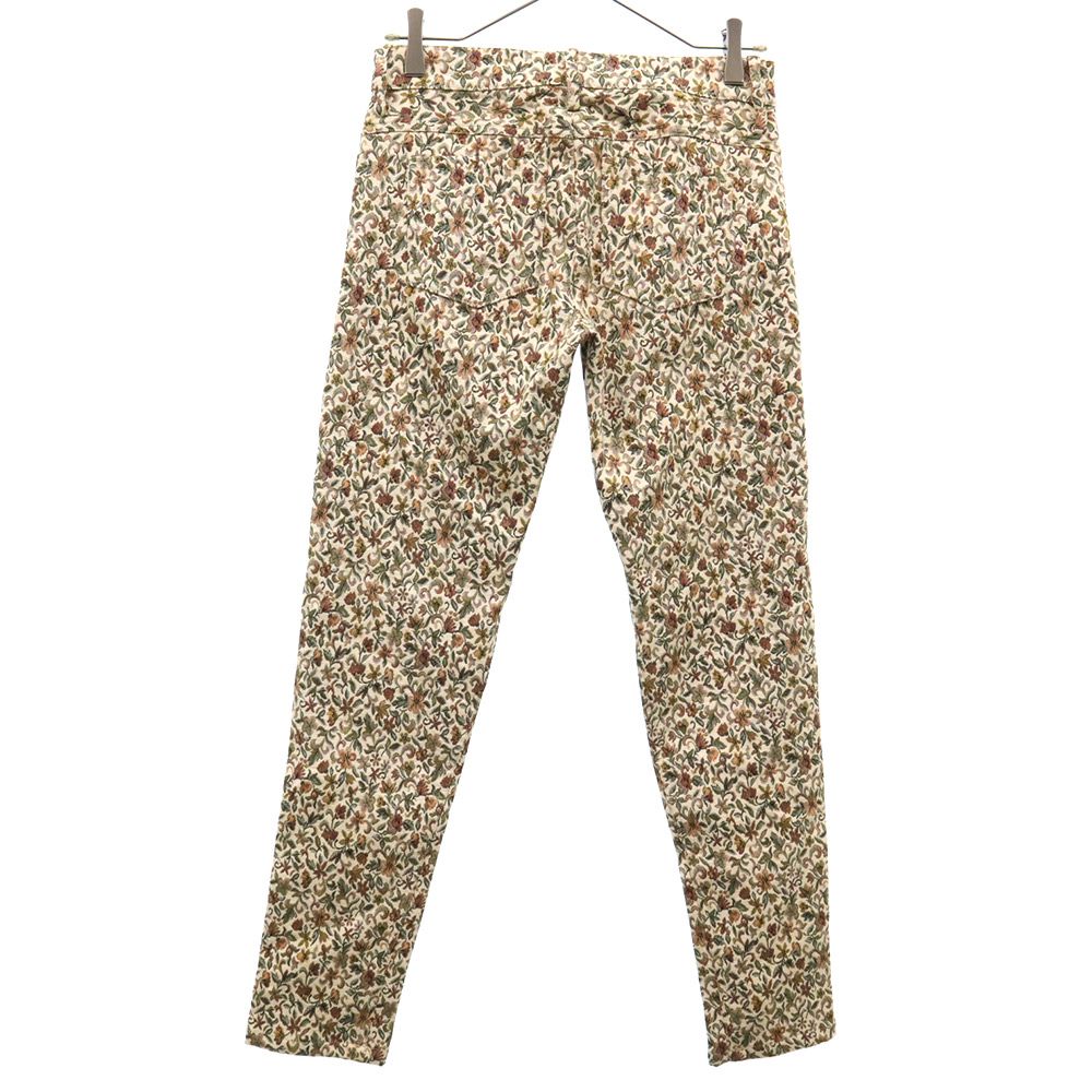 Bon Vieux Temps ボンビュータン 総柄 ゴブラン織 テーパードパンツ 36 ブラウン レディース