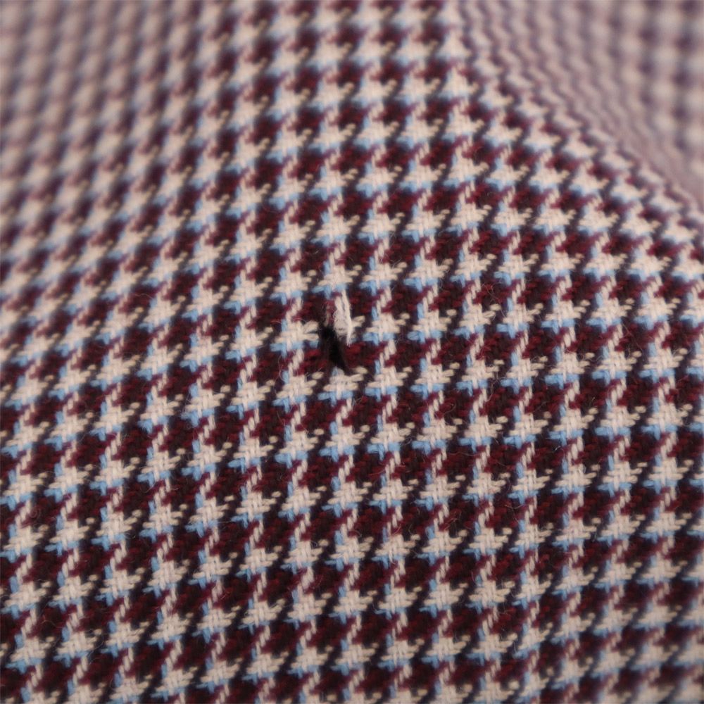 beautiful people ビューティフルピープル 千鳥格子 ハイウエスト ロングパンツ 36 パープル レディース