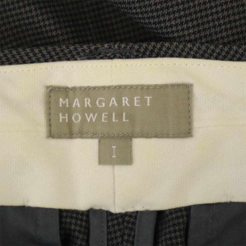 マーガレットハウエル 千鳥格子 クロップドパンツ 1 グレー系 MARGARET HOWELL レディース