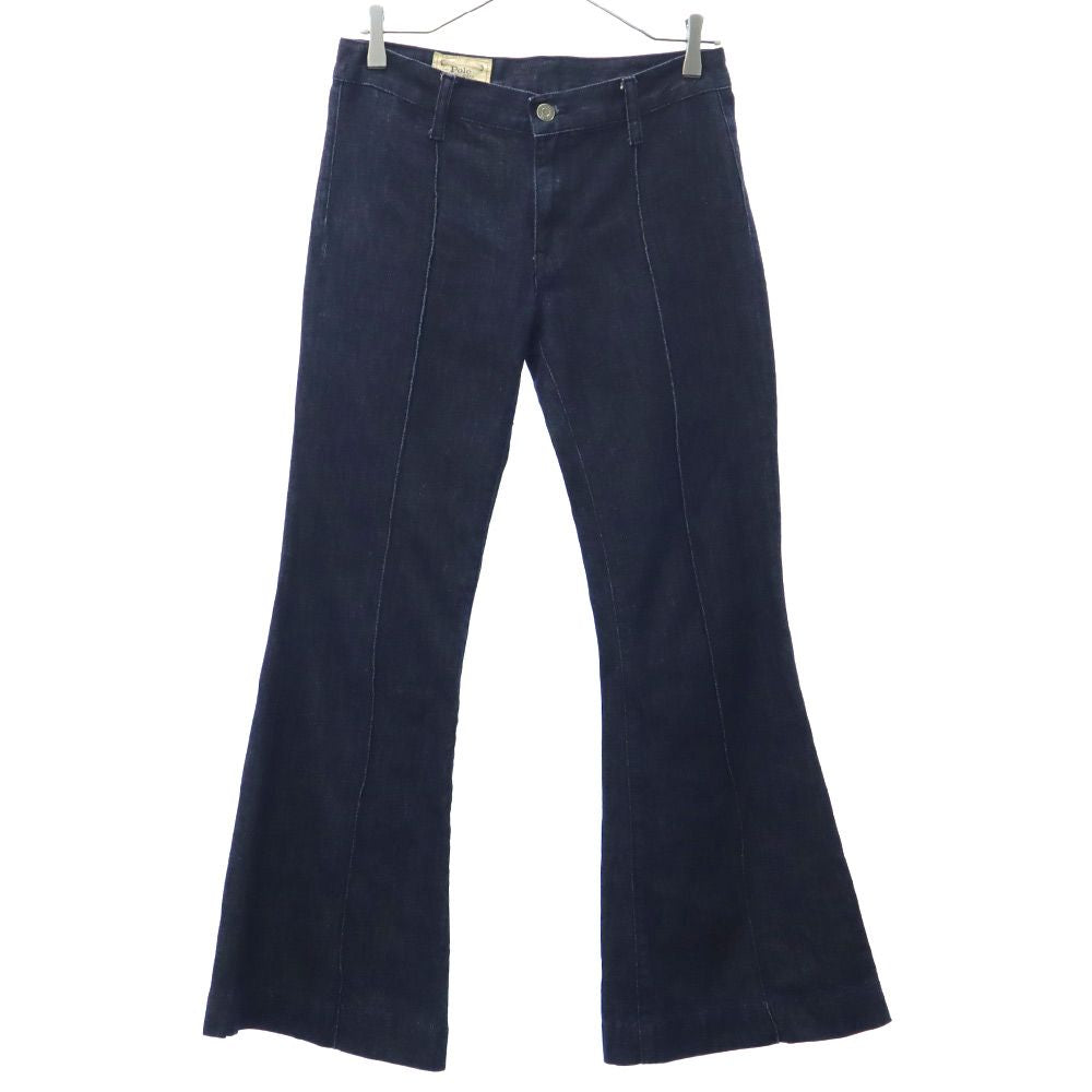 ポロラルフローレン ブーツカットデニムパンツ w26 ネイビー POLO RALPH LAUREN ジーパン レディース