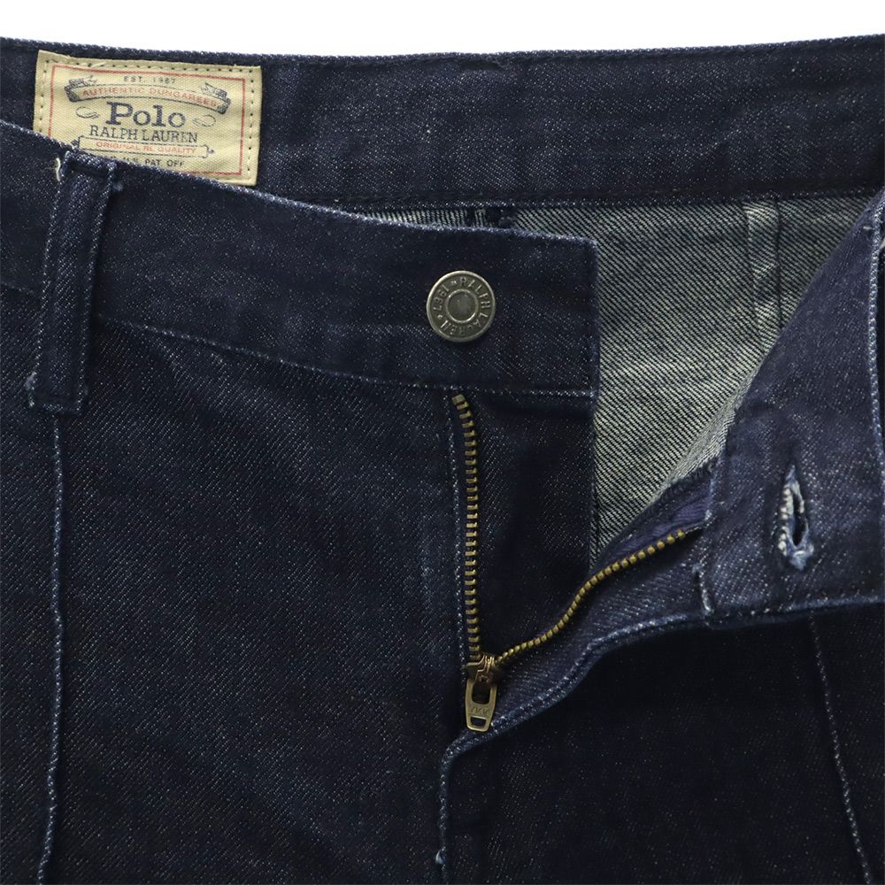 ポロラルフローレン ブーツカットデニムパンツ w26 ネイビー POLO RALPH LAUREN ジーパン レディース