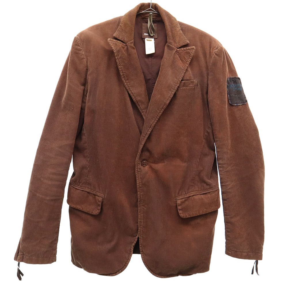 DIESEL ディーゼル ワッペン コーデュロイジャケット S ブラウン メンズ