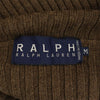 ラルフローレン 長袖 ハイネック ウール ニット ワンピース M ブラウン RALPH LAUREN レディース