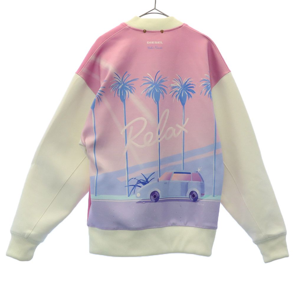 DIESEL ディーゼル プリント ブルゾン S ピンク レディース