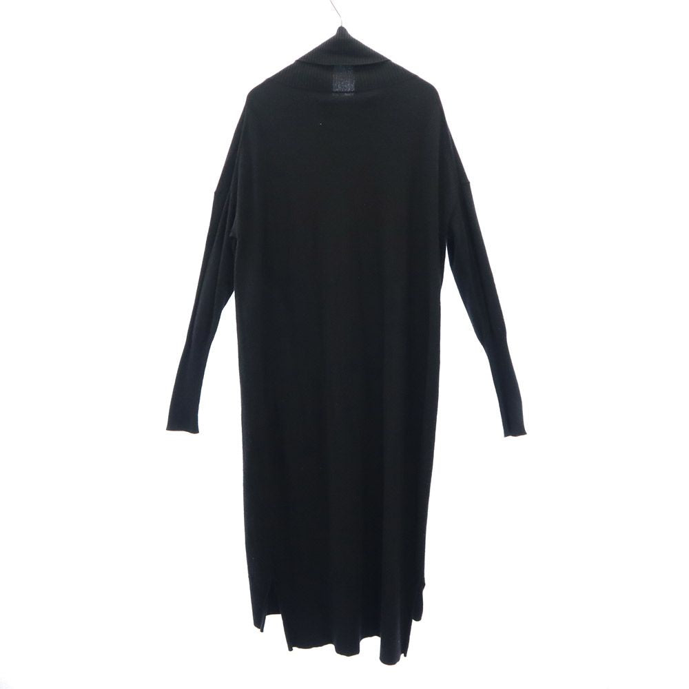 TICCA ティッカ 長袖 ウール タートルネック ロングワンピース F ブラック レディース