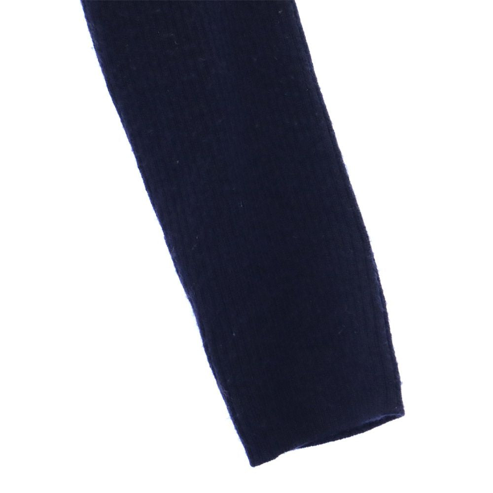 ラルフローレン 長袖 Vネック セーター M ネイビー RALPH LAUREN ニット レディース