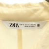 ザラ 長袖 シャツワンピース S アイボリー系 ZARA レディース