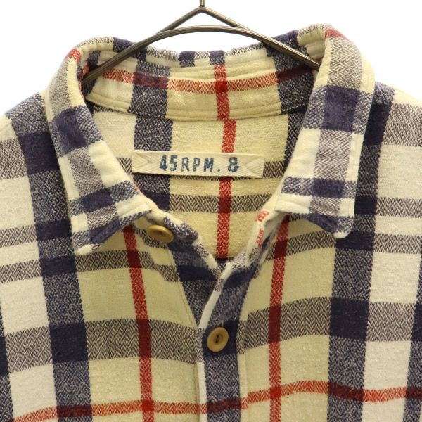 45RPM.& フォーティーファイブアールピーエムアンド チェック柄 長袖 シャツ 1 レディース
