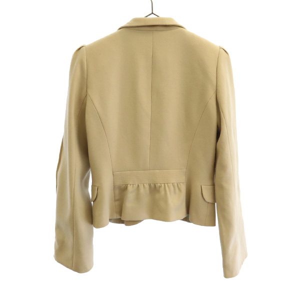 TO BE CHIC トゥービーシック ウールブレンド テーラードジャケット 38 ベージュ レディース