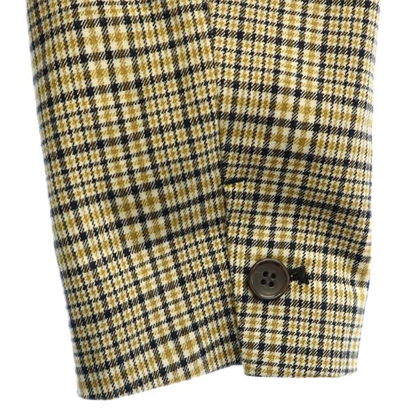 LOWRYS FARM ローリーズファーム チェック柄 ノーカラーコート M レディース