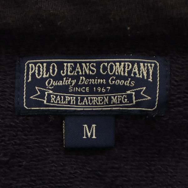 POLO JEANS COMPANY ポロ ジーンズ カンパニー コットン ライダースジャケット M ネイビー レディース