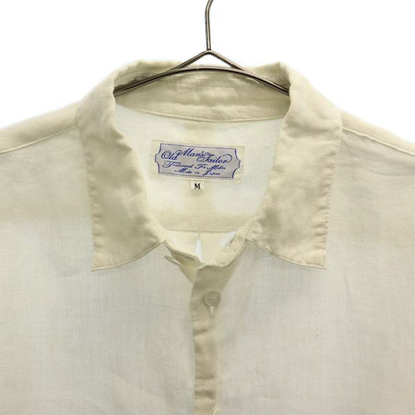 オールドマンズテーラー 長袖 シャツ M ホワイト Old Man's Tailor メンズ