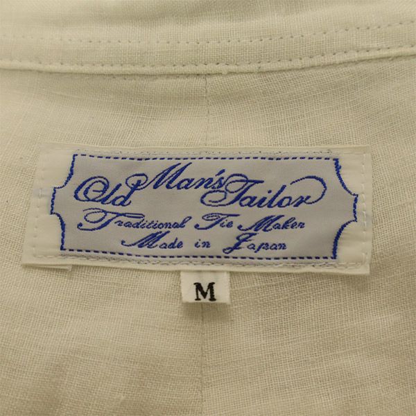 オールドマンズテーラー 長袖 シャツ M ホワイト Old Man's Tailor メンズ
