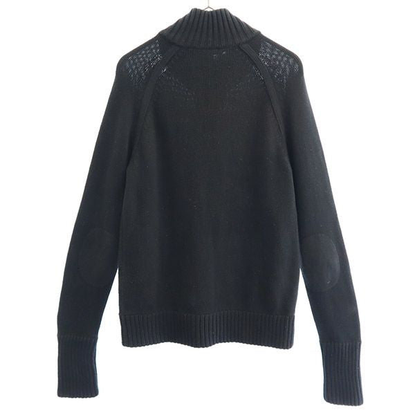 POLO JEANS COMPANY ポロ ジーンズ カンパニー フルジップ コットン ニットジャケット M ブラック レディース