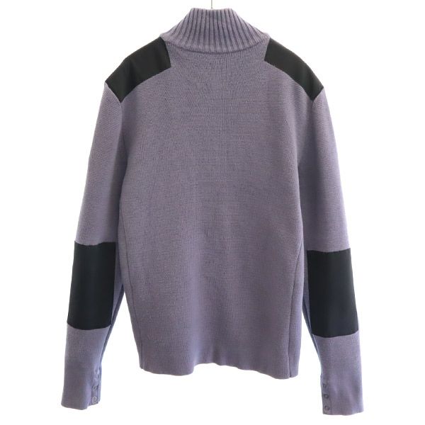 Victorinox ビクトリノックス フルジップ ニットジャケット XS グレー×ブラック メンズ