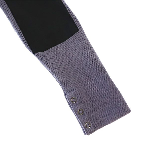 Victorinox ビクトリノックス フルジップ ニットジャケット XS グレー×ブラック メンズ