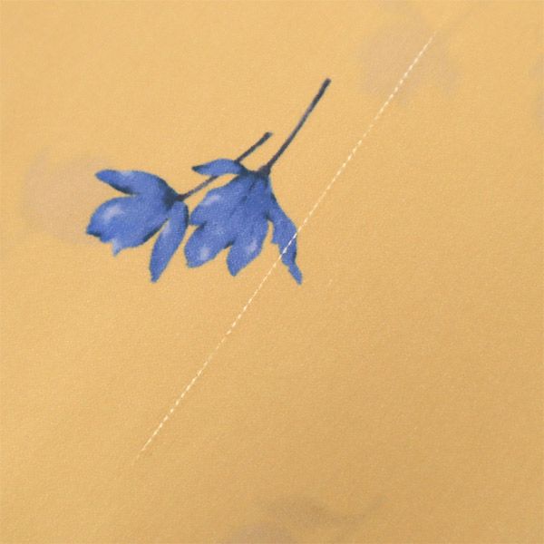 Mila Owen ミラオーウェン 花柄 長袖 ロングワンピース F ブラウン×ブルー レディース