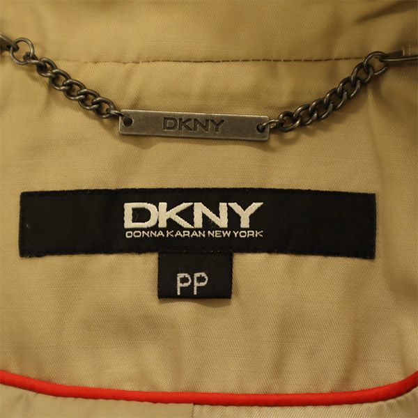 DKNY DONNA KARAN NEW YORK ダナキャランニューヨーク トレンチコート PP ブラウン レディース