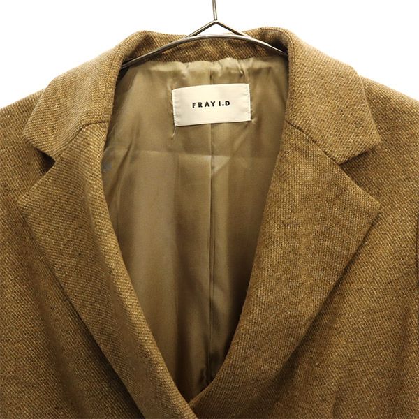 FRAY I.D フレイアイディー ウールブレンド ダブル テーラードジャケット 0 ブラウン レディース