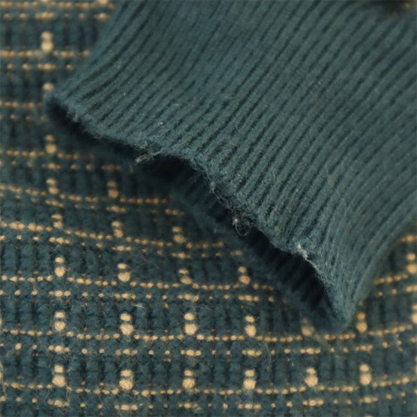 REDYAZEL レディアゼル 格子柄 長袖 ニット ワンピース F グリーン レディース