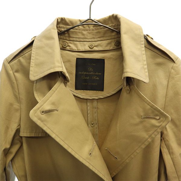 nano universe ナノユニバース トレンチコート 36 ベージュ レディース