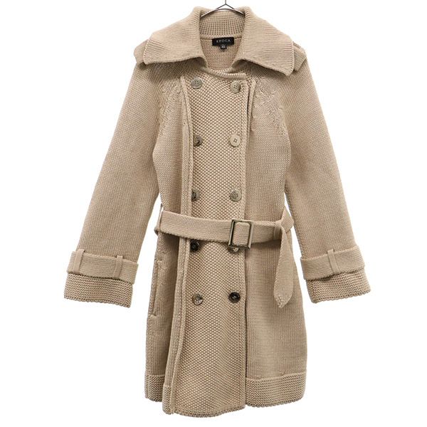 EPOCA エポカ ニット トレンチコート 40 ベージュ レディース