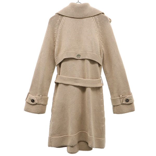 EPOCA エポカ ニット トレンチコート 40 ベージュ レディース