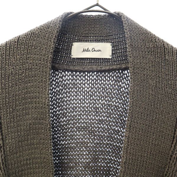 Mila Owen ミラオーウェン 長袖 ニットカーディガン F グレー レディース