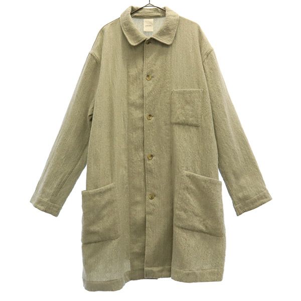 COPAIN コパン ウール ステンカラーコート 2 グレー メンズ