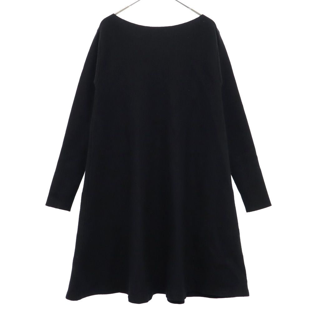 ROBERTO COLLINA ロベルトコリーナ イタリア製 長袖 ニット ワンピース S ブラック レディース