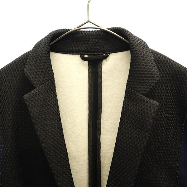 Calvin klein カルバンクライン デザイン テーラードジャケット 38 ブラック×ネイビー メンズ