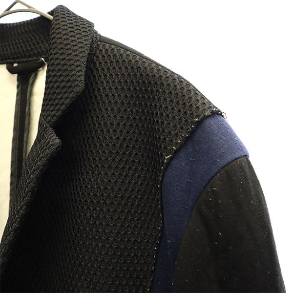 Calvin klein カルバンクライン デザイン テーラードジャケット 38 ブラック×ネイビー メンズ