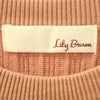 リリーブラウン 長袖 ニット ロングワンピース F ピンク Lily Brown レディース