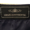 グレースコンチネンタル 刺繍 長袖 ワンピース 36 ホワイト×ネイビー GRACE CONTINENTAL チュニック レディース