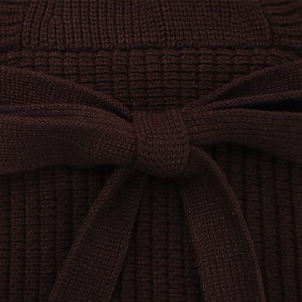 SNIDEL スナイデル 長袖 ニット ワンピース F ブラウン レディース