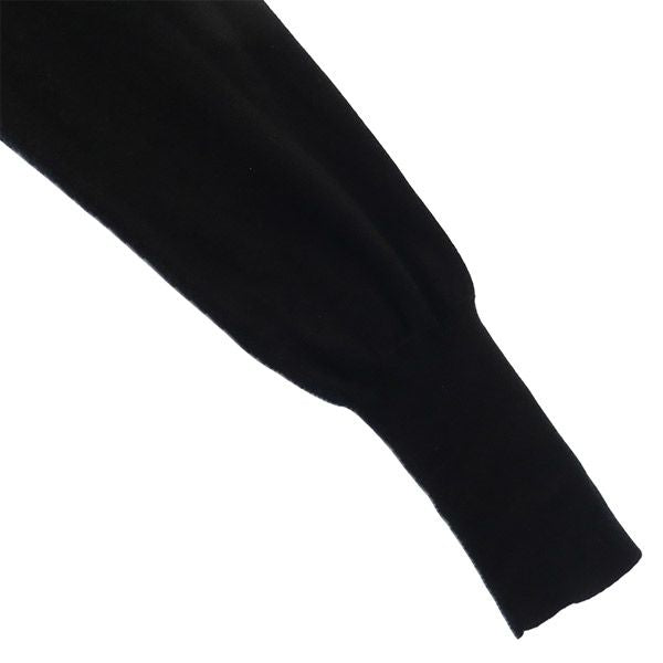 CROLLA クローラ 長袖 カシュクール ニットカーディガン ブラック レディース